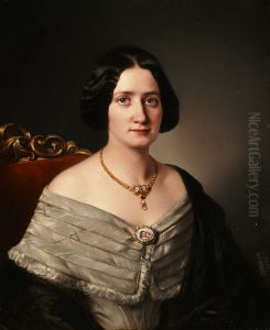 Portrait of an unknown woman by Aristide Oeconomo