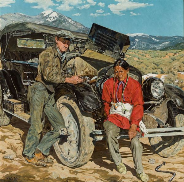 Bob Abbott and His Assistant by Walter Ufer