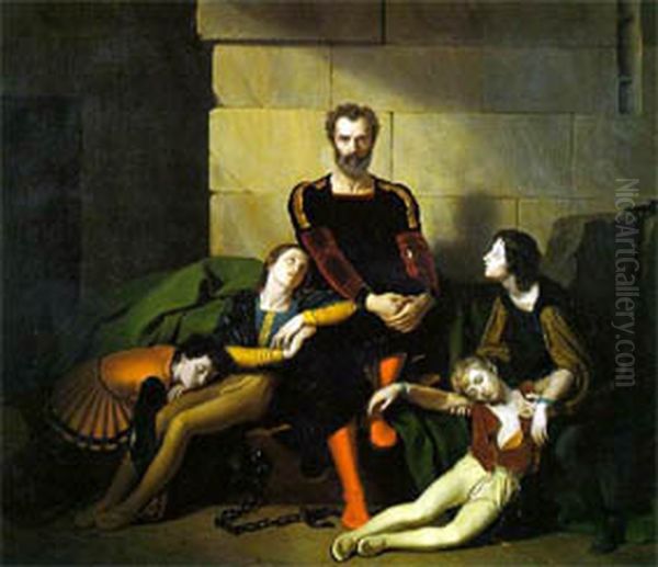 Ugolino with his sons - view 1