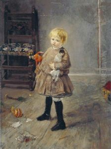 Child with Doll by Fritz von Uhde