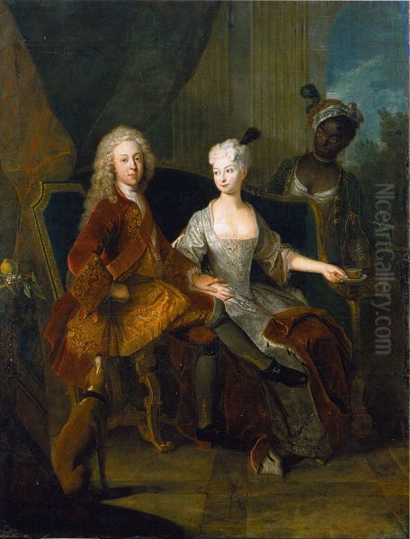 Erbprinz Friedrich Ludwig of Wurttemberg (1698-1731) mit seiner GemahlinHenriette Marie von Brandenburg-Schwedt (1702-1782) - view 1