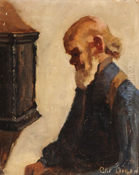 An old man with a white beard. - view 1