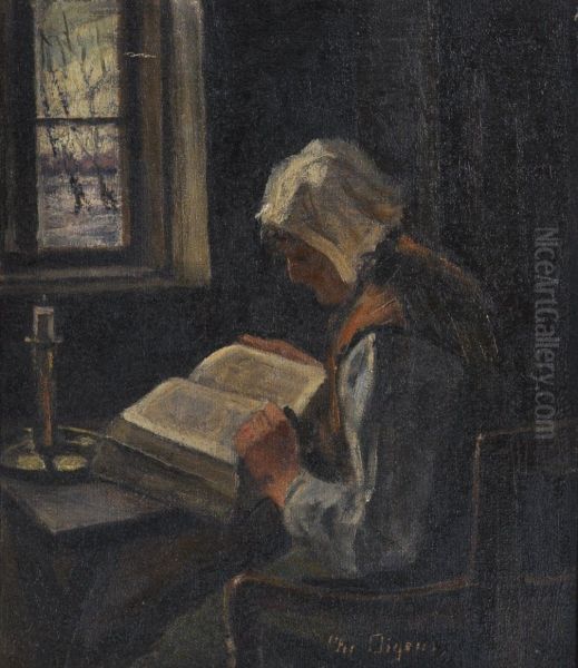 Interior with a woman. - view 1