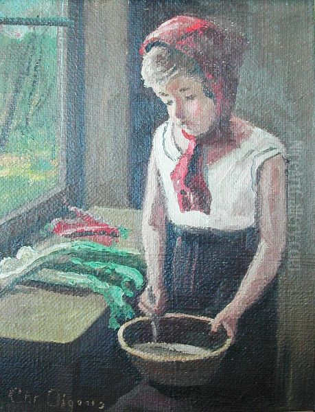 Interior with a small girl. - view 1