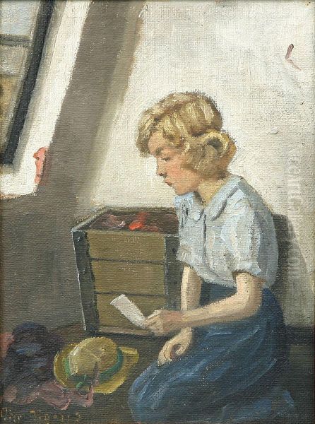 Interior with a girl. - view 1