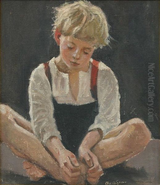 Portraet af lille dreng. - view 1