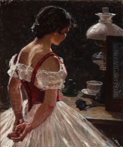 A ballerina seen from behind. by Christian Aigens