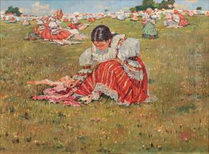 Women in Field by Joza Uprka
