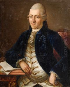 Portrait of Johann Kaspar Enslin by Georg Anton Abraham Urlaub