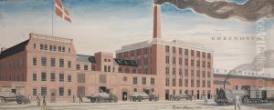 Nordisk Fjerfabrik A/S - Projekteret Nybygning i 1926 (Projected new construction) Nordisk Fjerfabrik A/S - Projekteret Nybygning i 1926 (Projected new construction)
