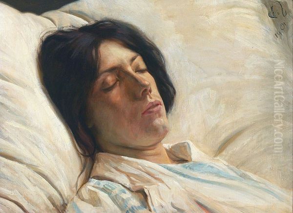 Sleeping Italian woman. - view 1