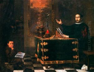 Don Miguel de Manara leyendo la regla de la Hermandad de la Santa Caridad