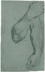 Two Studies of a Man's Forearm by Sir Anthony Van Dyck