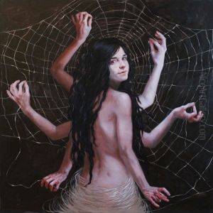 Arachne, Predator and Prey by Judy Takacs