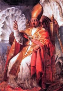Portrait of Gregory XVI carried on the sedia gestatoria