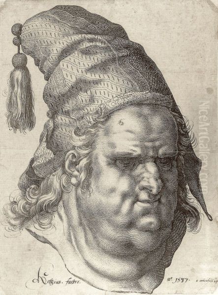 Bust of Man with Tasselled Cap - view 1