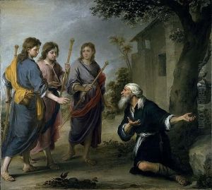 Abraham and the Three Angels by Bartolome Esteban Murillo