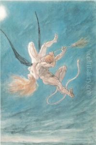 Les Sataniques. L'enlevement by Felicien Rops