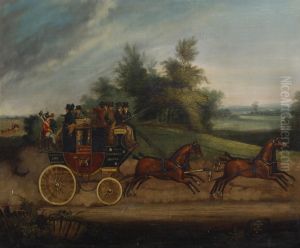 TheTelegraphstagecoach racing thePilot'. by Unidentified location