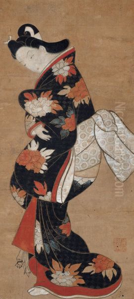 Beauty in a Black Kimono - view 1