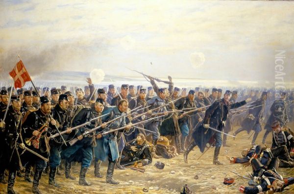 Ottende brigades angreb ved Dybbol 18. april 1864 - view 1
