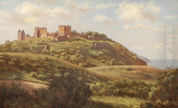 View of Bornholm at Hammershus. - view 1