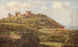 View of Bornholm at Hammershus.