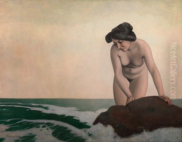 Baigneuse au rocher - view 1