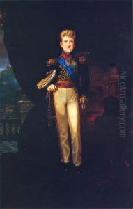Portrait of His Majesty Emperor Pedro II by Felix Taunay, Baron of Taunay