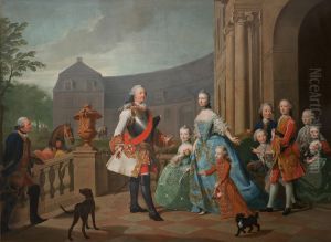 Furst Carl von Waldeck und Pyrmont und seine Familie (1756) by Johann Heinrich Tischbein