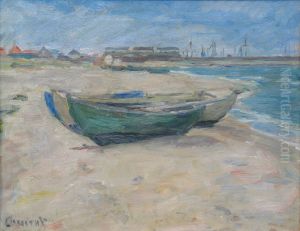 Boats on a beach. Boats on a beach.
