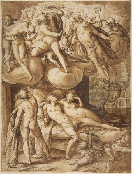 Venus and Mars Surprised by Vulcan - view 1