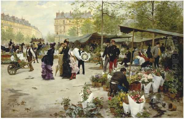 The lower market, Paris - view 1