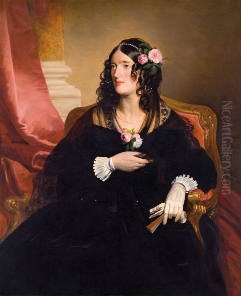 Portrait of Princess Franziska of Liechtenstein (1813-1881) - view 1