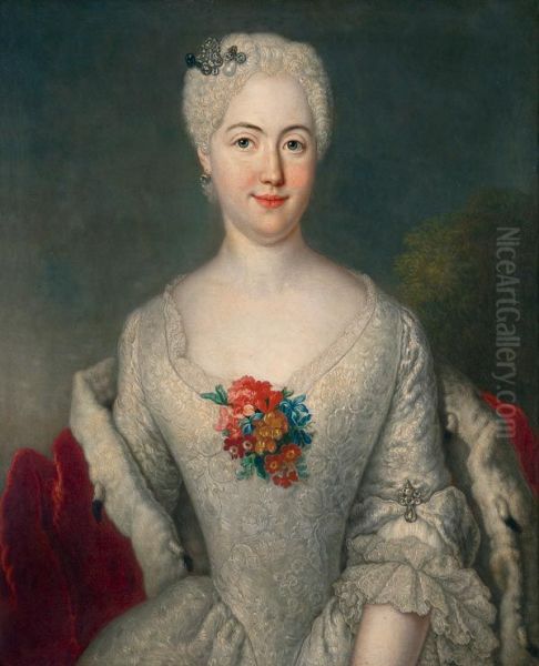 Portrait ofAnna Friederike of Promnitz-Pless(1711-1750), wife ofAugustus Louis, Prince of Anhalt-Kothen - view 1