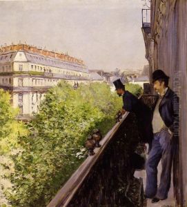 Balcony, Boulevard Haussmann by Gustave Caillebotte