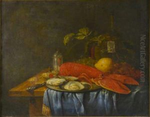 Still life with lobster by G. van Deynum