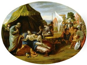 Alessandro e il medico Filippo by Giovanni Lanfranco