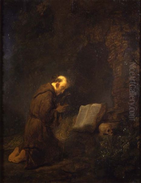 Saint Francis praying - view 1