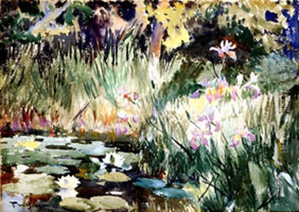 Iris and Lilies - view 1