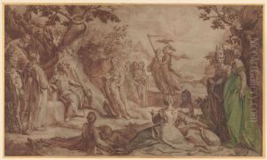 Judgment of Midas by Goltzius Hendrick