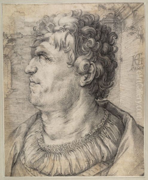 Male fantasy portrait, facing left - view 1