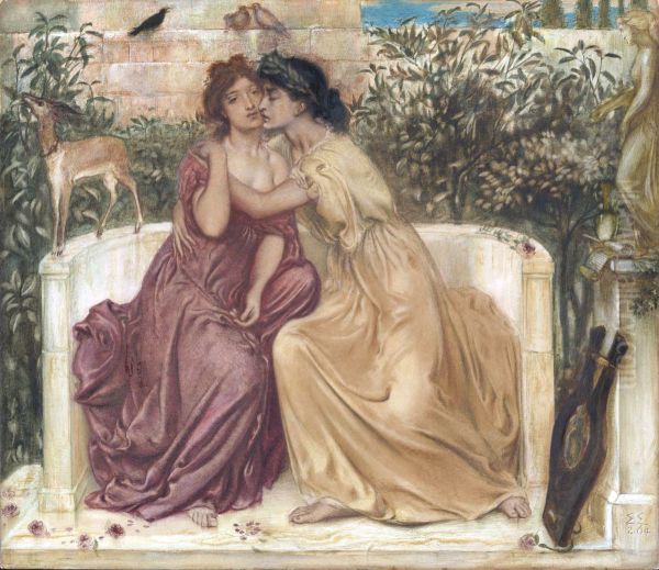 Sappho and Erinna in a Garden at Mytilene - view 1