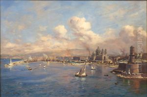 Le port de la Joliette a Marseille by Etienne Martin