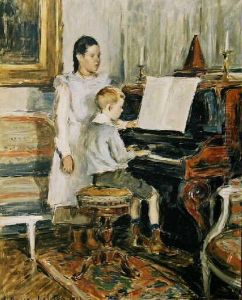 Enfants au piano by Etienne Moreau-Nelaton