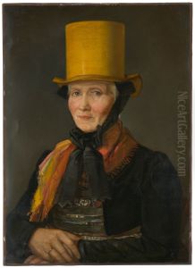 Portrait en buste de Johanna Dold by Dionys Ganter