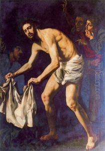 Christ gathering his robes by Jeronimo Jacinto De Espinosa