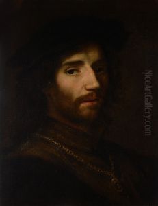Tronie of a man with a barret