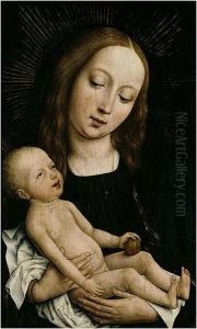 The Virgin and the Child with an Apple by Master Of The Legend Of The Magdalene