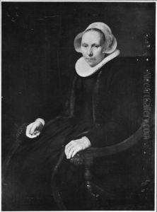 Portrait of Diewer Jacobsdr. van Harencarspel (?-1645) by Nicolaes Eliaszoon Pickenoy